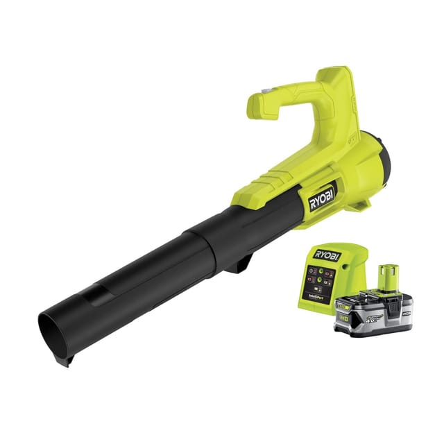 Ryobi Akku-Laubbläser RY18BLA-140 One+ 18 V mit Akku und Ladegerät