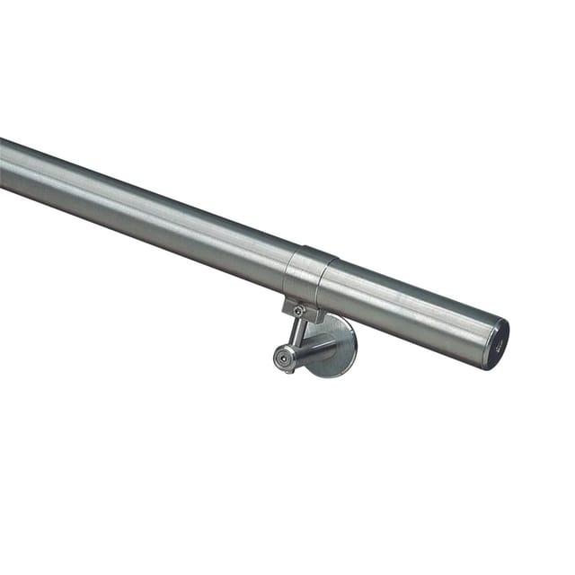 Handlauf Komplettset Edelstahl V2A Ø 40 mm - 1.200 mm inkl. Halterungen