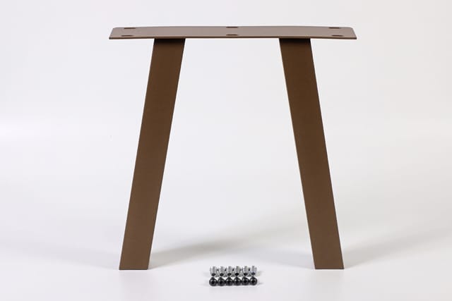 Bankgestell A-Form Rostoptik 400 mm x 420 mm
