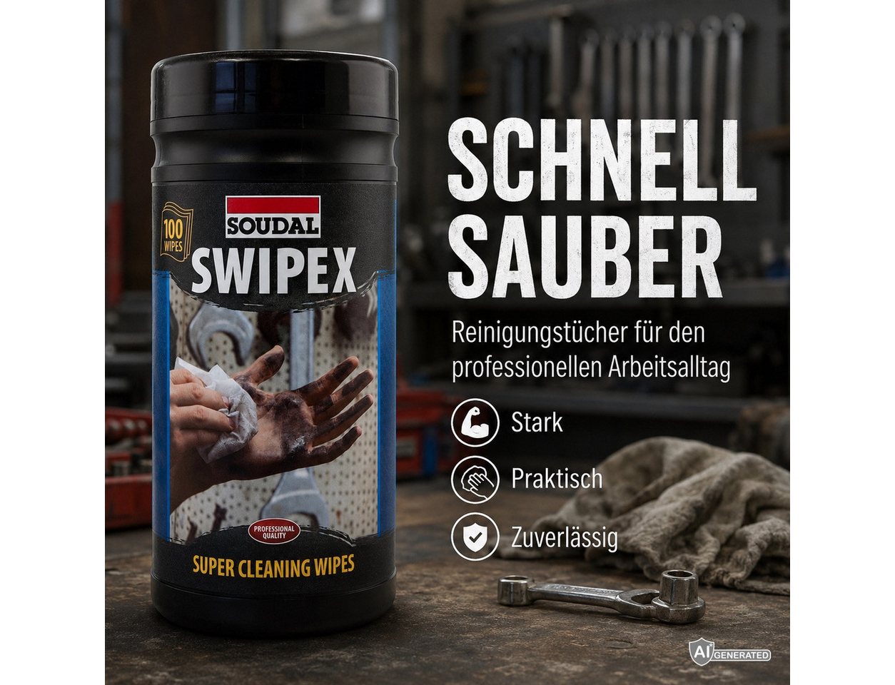 Soudal Reinigungstücher Swipex 100 Stück Bild 2