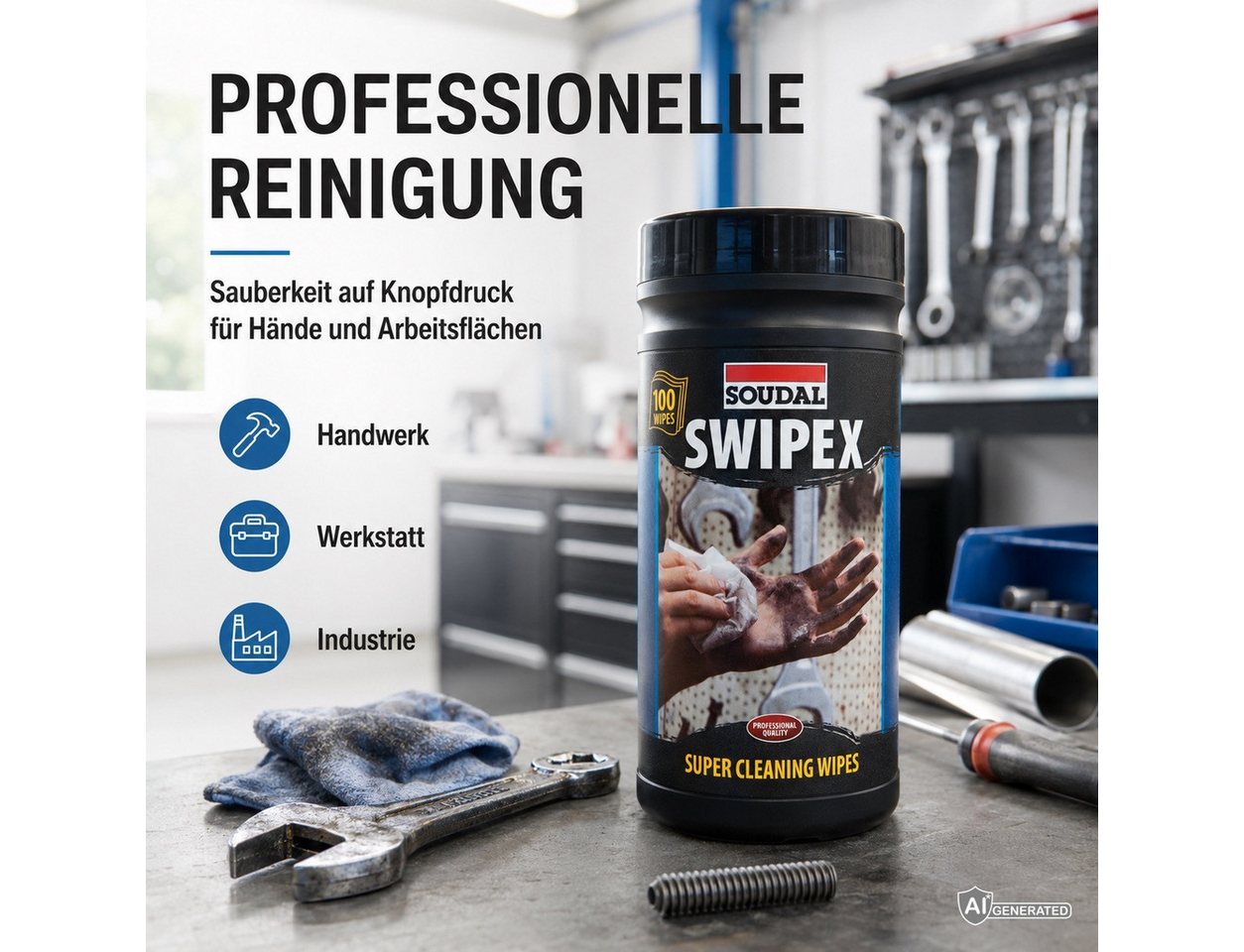 Soudal Reinigungstücher Swipex 100 Stück Bild 5