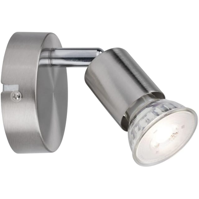 Deckenstrahler 1-flammig Metall Nickel matt ca. Ø 8 cm