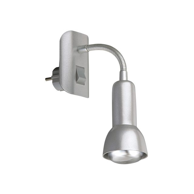 Briloner Steckerleuchte Paku Schwenkbar 7 x 22 x 14 cm Titanfarbig