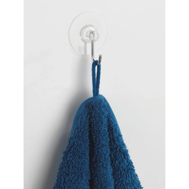 Wenko Static-Loc Nickelhaken rund 4er Set Kunststoff (PET), 3.8 x 2.1 x 3.8 cm