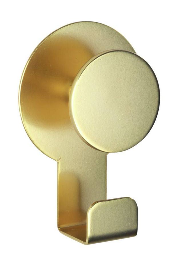 Wenko Wandhaken Blandas Edelstahl rostfrei 5 x 7.5 x 2.5 cm Gold Matt