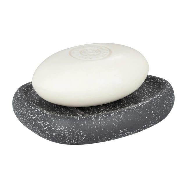 Wenko Seifenablage Pion Keramik 12.5 x 2.5 x 9 cm Grau