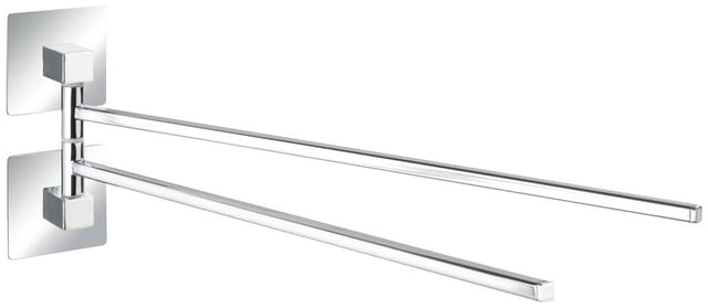 Wenko Turbo-Loc Edelstahl Handtuchhalte Quadro 6.5 x 14.5 x 40 cm