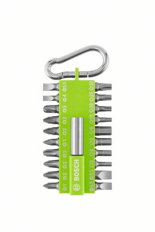 Bosch Bit-Set Snaphook Hellgrün 21-teilig