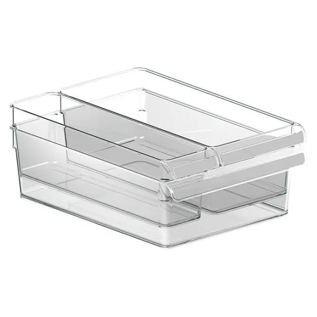 Rotho Kühlschrankorganizer-Set Loft 3 Transparent 3-teilig
