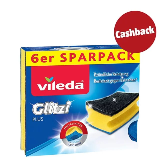 Vileda Topfreiniger Glitzi Plus 6er-Pack mit Antibac