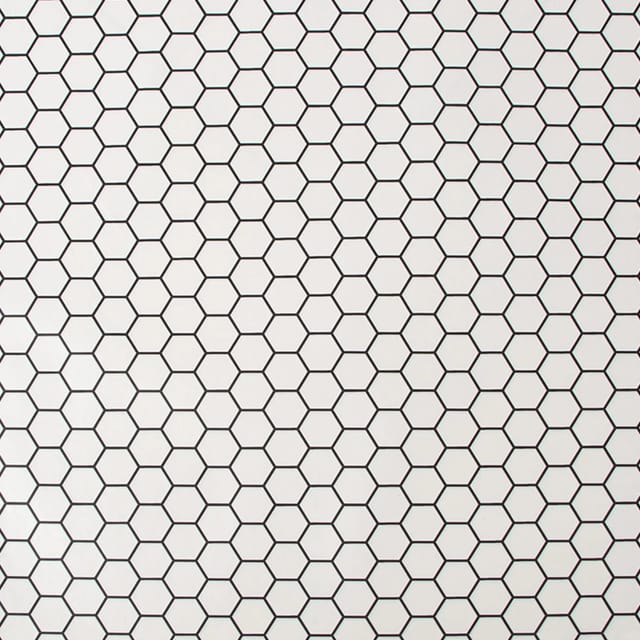 Contour Vliestapete Hexagon Lattice White 10,05 x 0,52 m