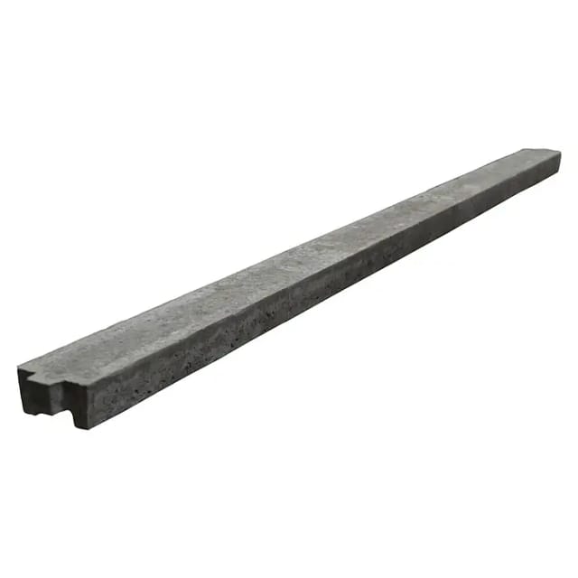 Betonzaun Rechteck-Oberlatte doppelseitig 206 cm x 15 cm x 8 cm