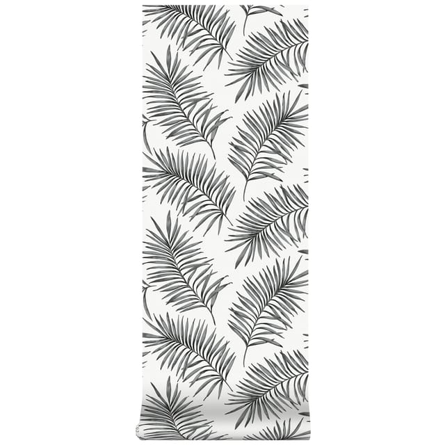 Superfresco Easy Vliestapete Scandi Leaf Black White 10,05 x 0,52 m