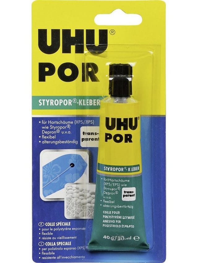 Uhu Por Styropor-Kleber Transparent 40 g