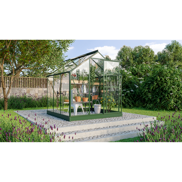 Vitavia Gewächshaus Triton 3800 Smaragd 3,8 m² inkl. Fundamentrahmen