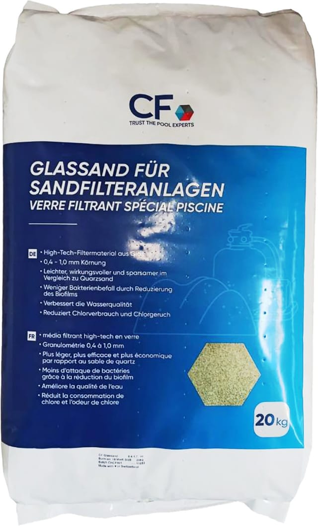 Summer Fun Filterglassand Pool Grün 0,4-1,0 mm 20 kg