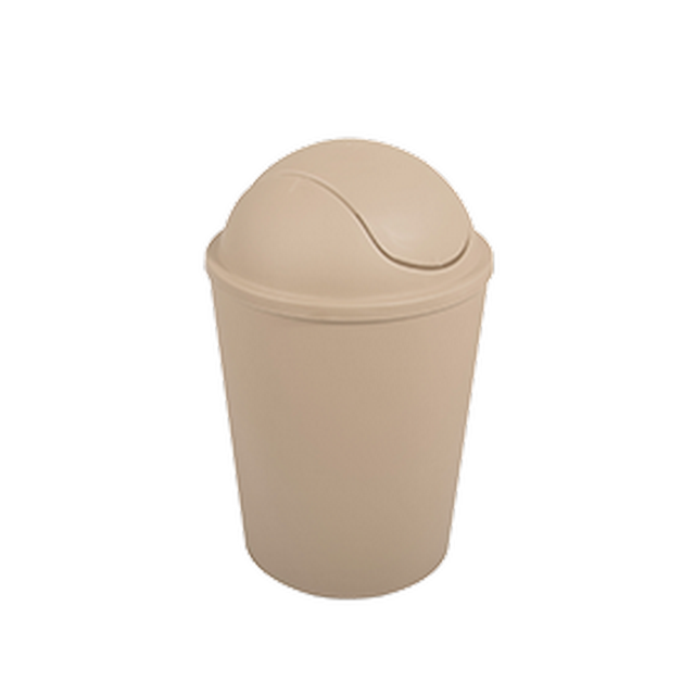 MSV Schwingdeckeleimer Beige