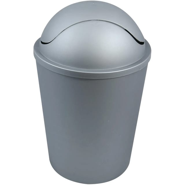 MSV Schwingdeckeleimer Silber
