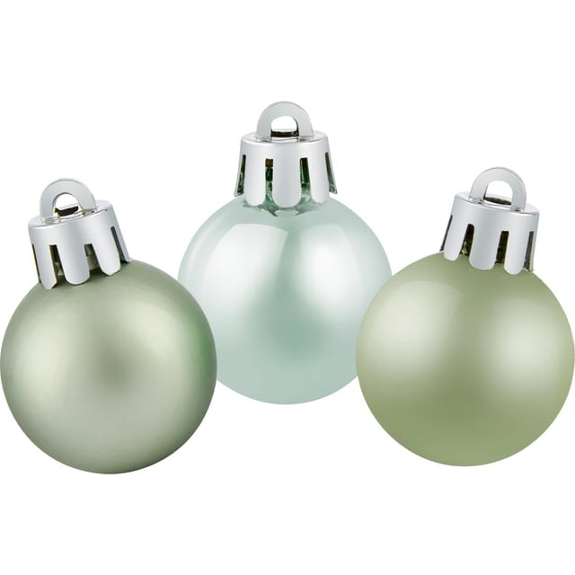 Weihnachtskugel-Set Kunststoff Ø 3 cm 9-teilig Mint
