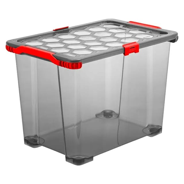 Rotho Box Evo Total mit Rädern 65, Rot