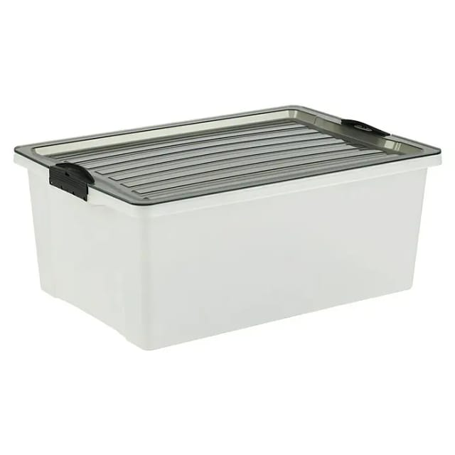 Rotho Stapelbox Compact A3 Transparent/Grau 38,