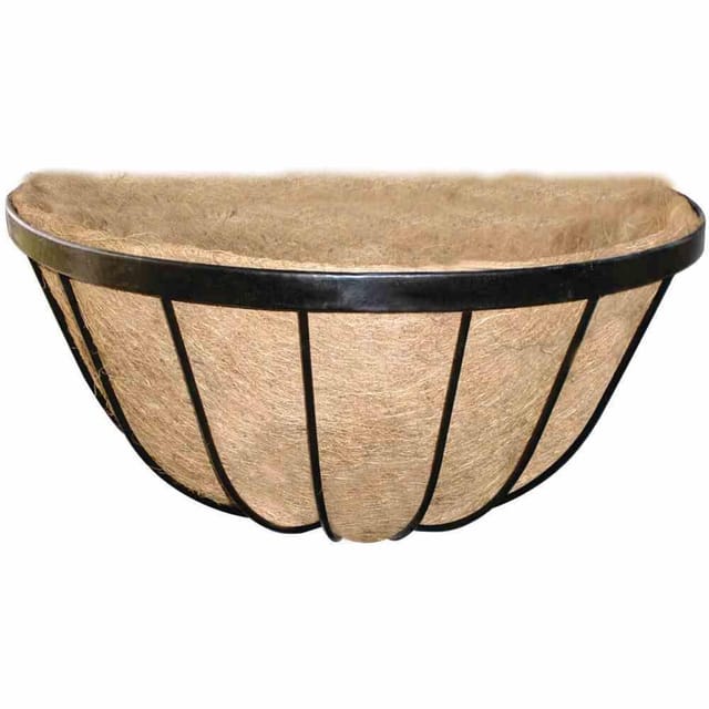 Siena Garden Wandampel Wrought mit Kokoseinlage 35 cm x 17 cm x 18,5 cm