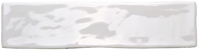 Wandfliese Loft 7,5 cm x 30 cm Weiß Glasiert Glänzend