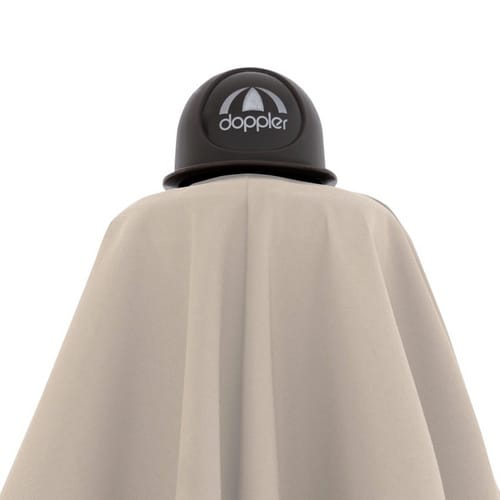 Doppler Ampelschirm Alu Wood 300 cm x 220 cm Natur mit Dreh- & Neigungsfunktion