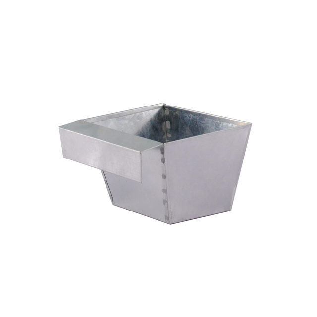 Zink-Blumenkasten für Palettenbau 15 cm x 10,5 cm x 9 cm Silber