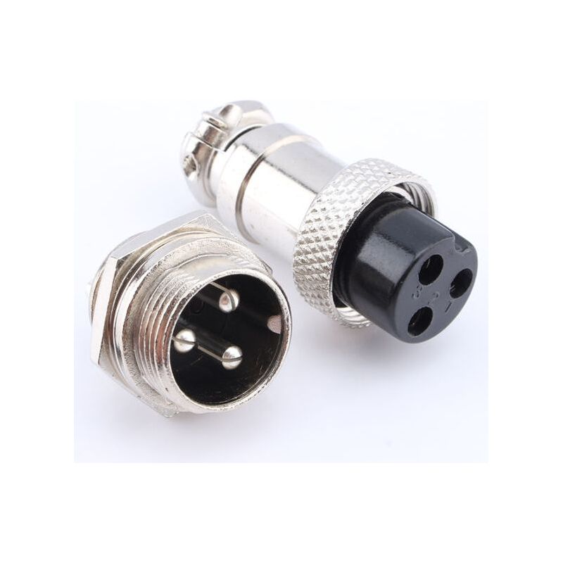 Gx16 Luftfahrtstecker – 3-polig – Druck- Und Temperaturbeständig – Für Industrielle Und Elektronische Systeme – Stecker/buchse-set