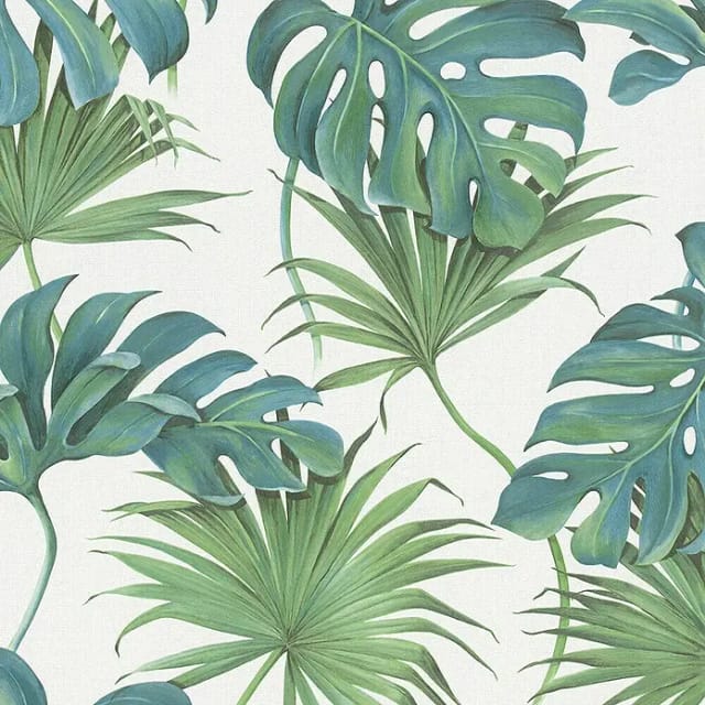 Schöner Wohnen Vliestapete 2 Floral Weiß Grün FSC®