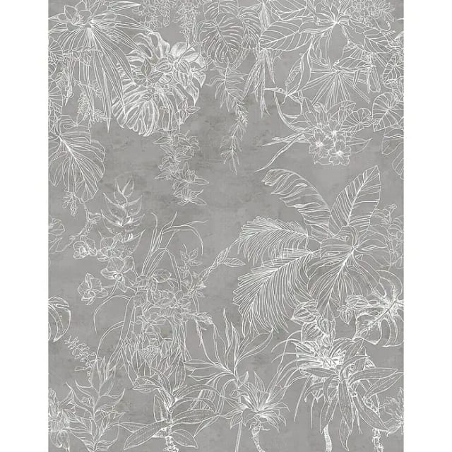 Schöner Wohnen Vliestapete 2 DD Floral Braun-Weiß 270 x 212 cm FSC®