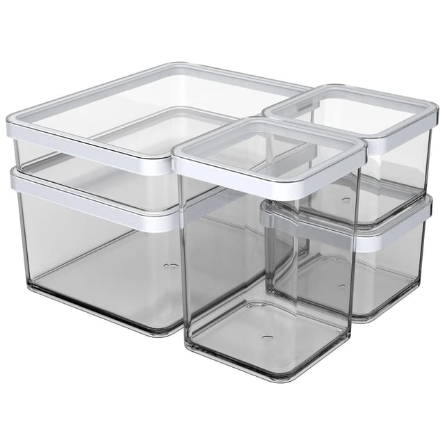 Rotho Dosen-Set Loft Premium Transparent 5-teilig