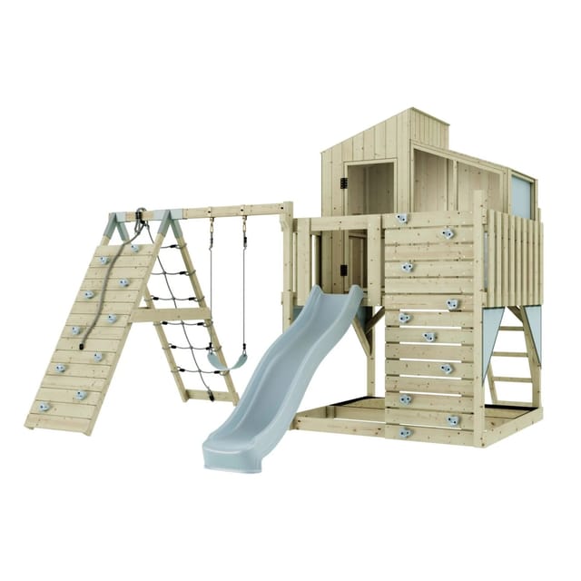 PolarPlay Spielturm Julie m. Kindersch. Eisblau