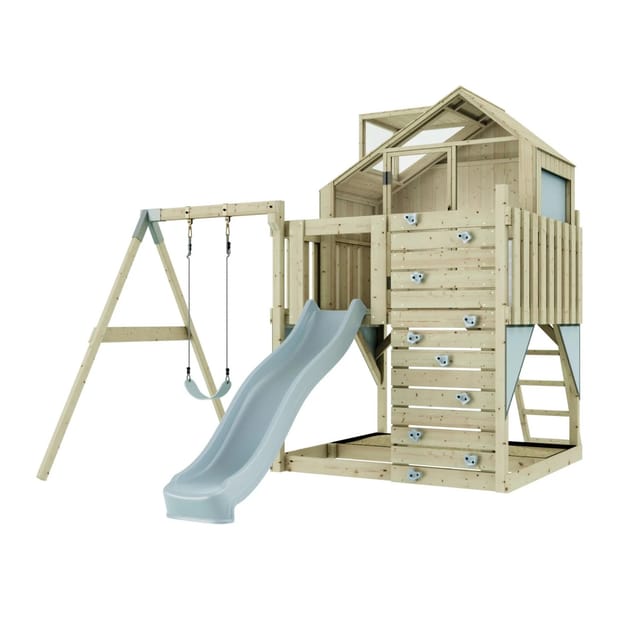 PolarPlay Spielturm Madita m. Kindersch. Eisblau