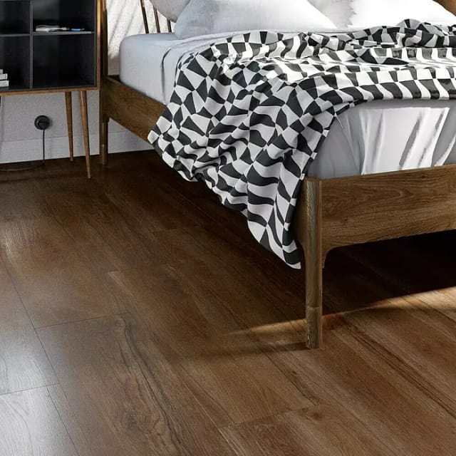 Bodenfliese Feinsteinzeug Oak Braun Glasiert Matt 90 cm x 22,5 cm
