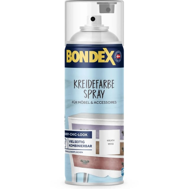 Bondex Kreidefarbe Spray Kreativ Weiss 0,4,