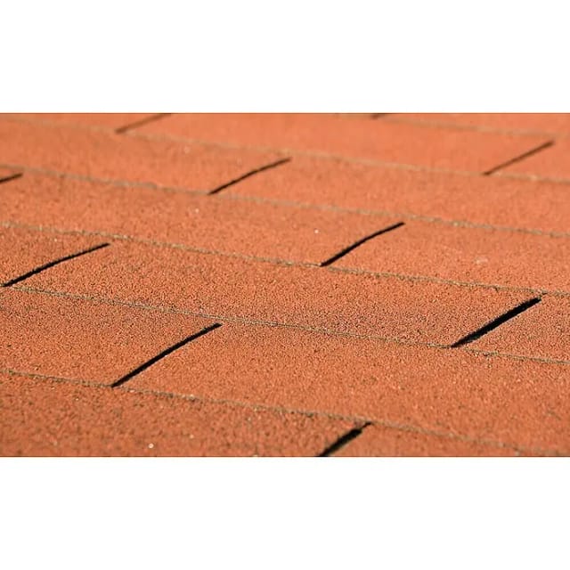 Dachschindeln rechteckig Rot 3 m²