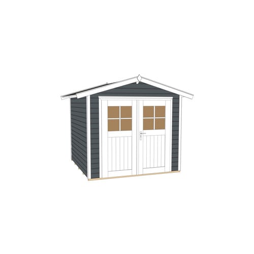 weka Gartenhaus 224 Gr.2, anthrazit, 21 mm, DT