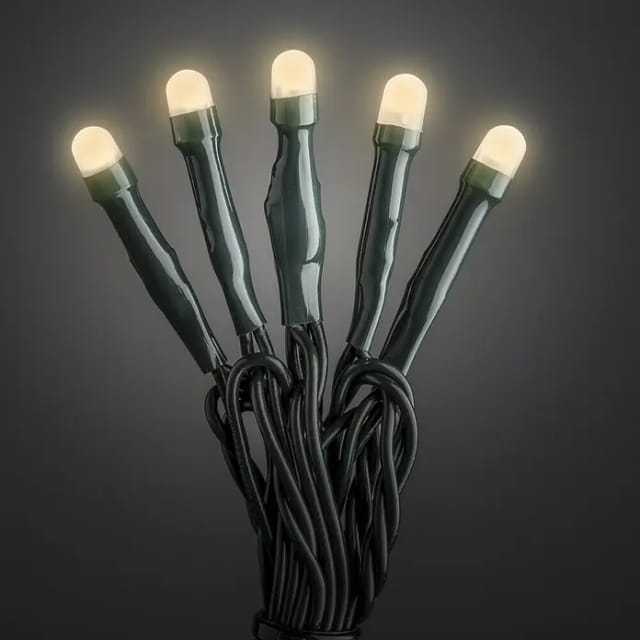 Konstsmide Micro LED-Lichterkette gefrostet 100 bersteinfarbene LEDs innen