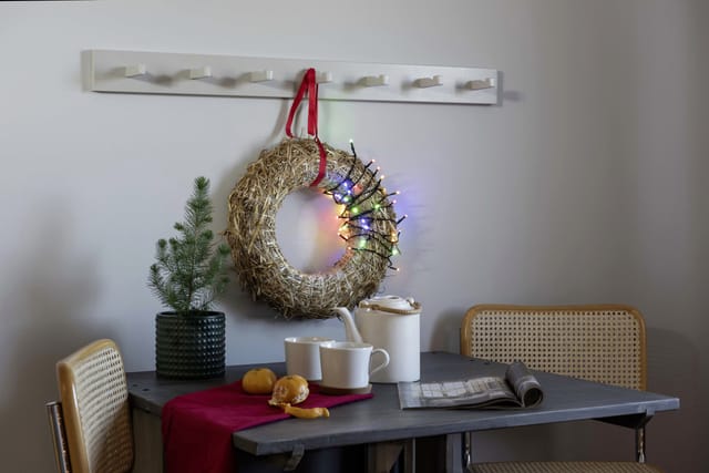 Konstsmide Micro LED-Lichterkette gefrostet 50 bunte LEDs innen