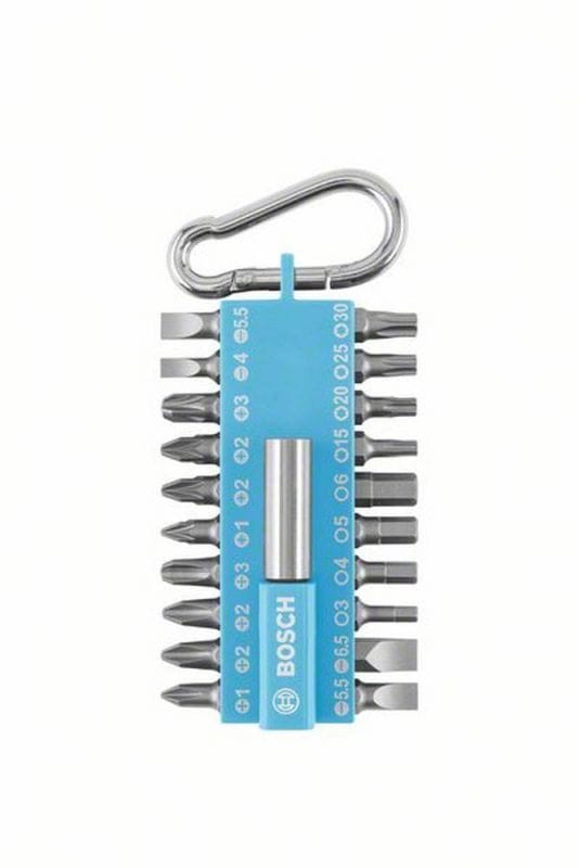 Bosch Schrauberbit-Set mit Snap-hook Hellblau 21-teilig