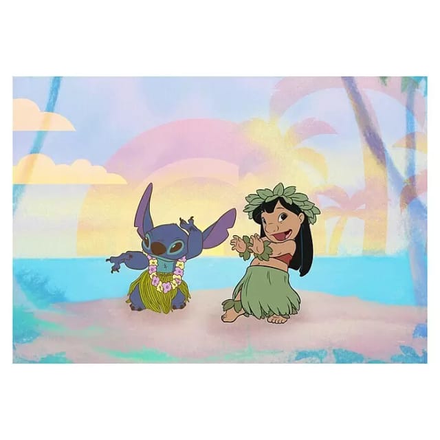 Komar Keilrahmenbild Lilo and Stitch Dancing 40 cm x 60 cm