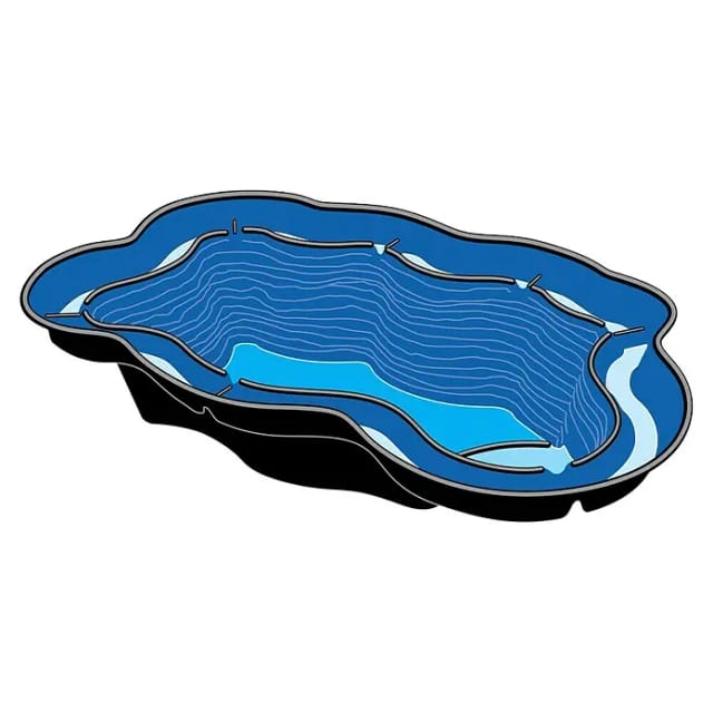 Ubbink Fertigteich Iris SIII 50 x 130 x 205 cm Inhalt 530,