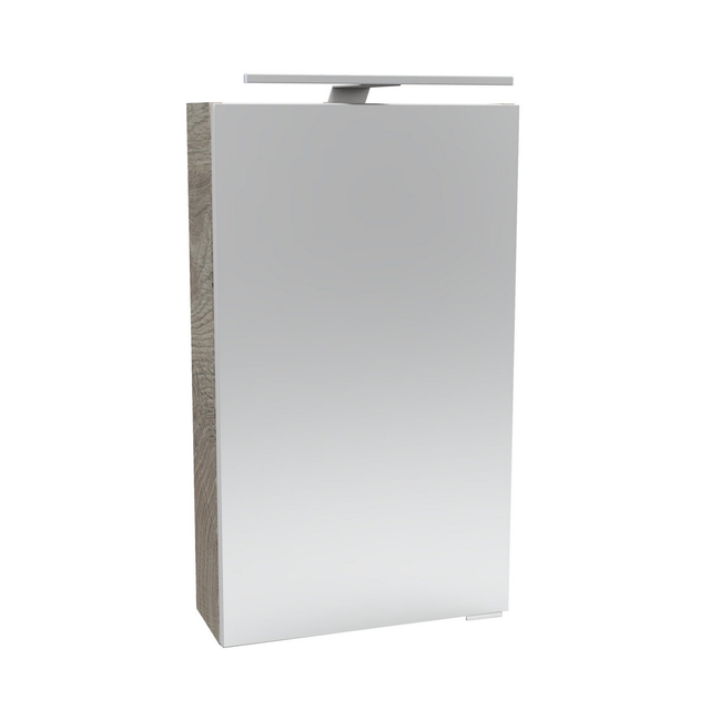 Fackelmann Spiegelschrank SBC Eiche Natur 40 cm mit Softclose Türen
