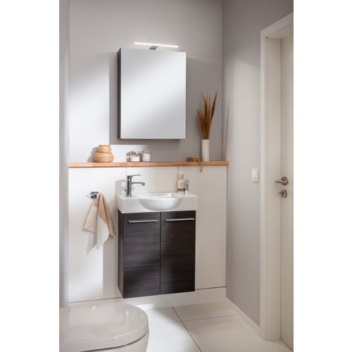 Fackelmann Spiegelschrank SBC Dark Oak 50 cm mit Softclose Türen