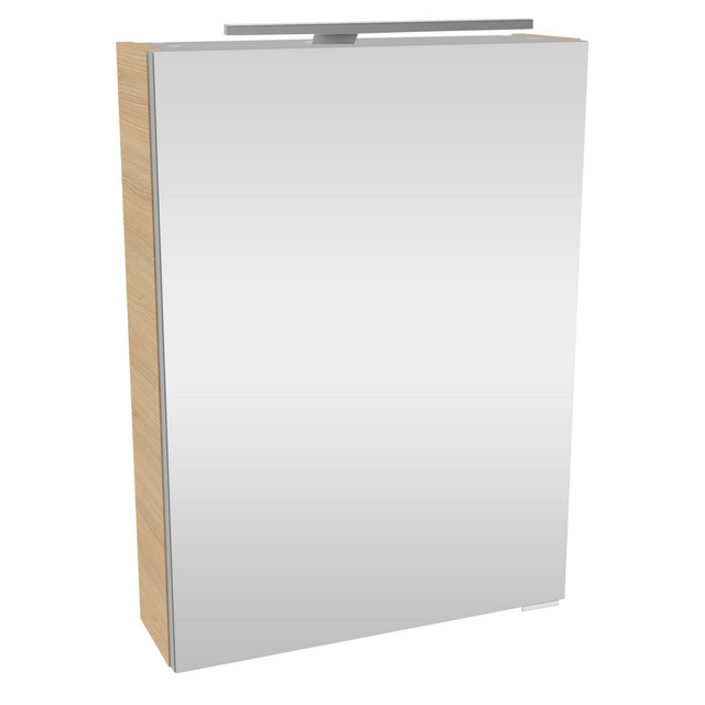 Fackelmann Spiegelschrank SBC Sandeiche 50 cm mit Softclose Türen