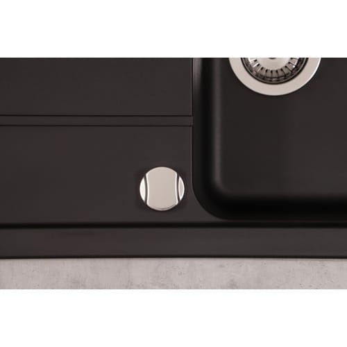 Respekta Einbauspüle Massivgranit Austin 100 cm x 50 cm Schwarz