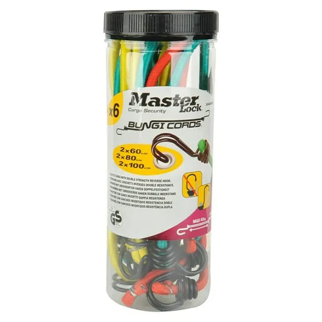 Master Lock Spannseil Twin Wire 3040EURDAT Bunt 6er Set