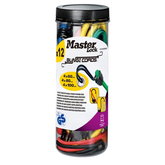 Master Lock Spannseil Twin Wire 3107EURDAT Bunt 12er Set